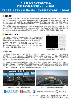 以人工智能为核心技术的沿海船舶操舵辅助系统开发